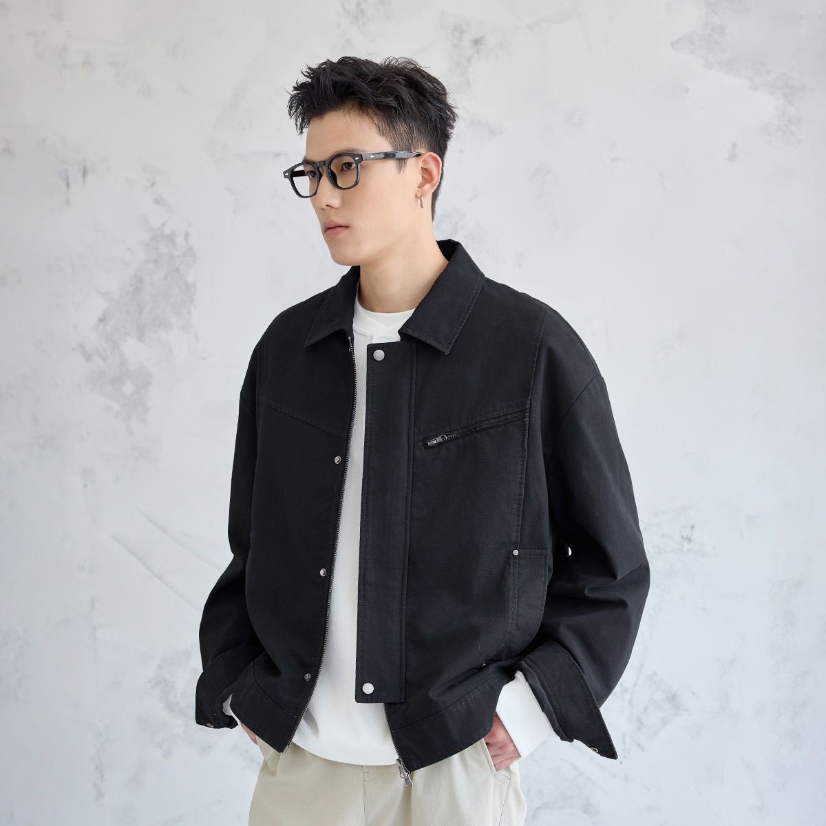 Korean Men Lifestyle - Giacca da Uomo Stile Urbano Coreano,