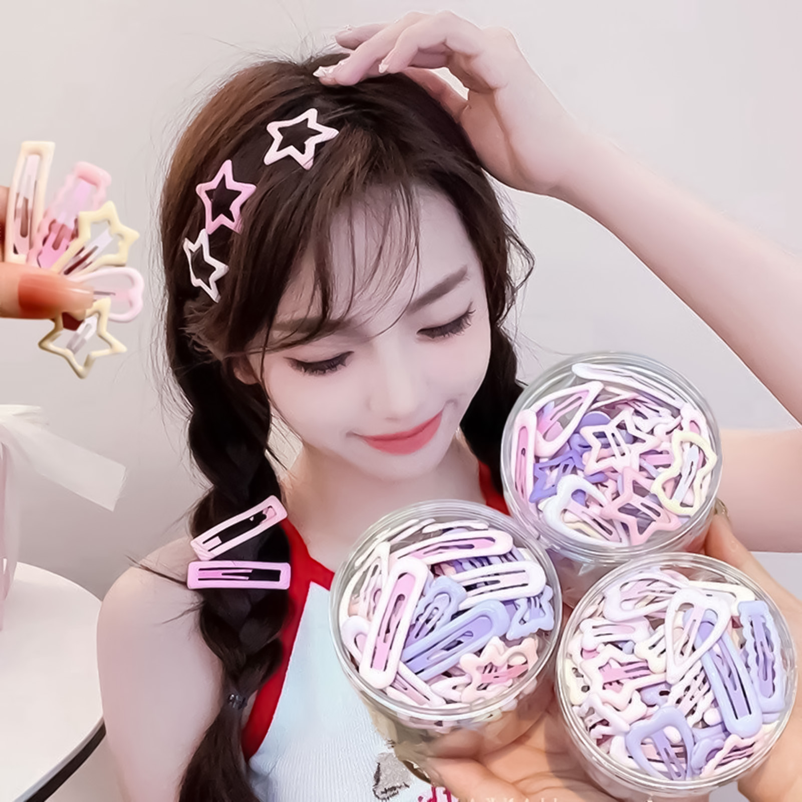 Lifestyle Of Korean - 3 fermagli per capelli in stile