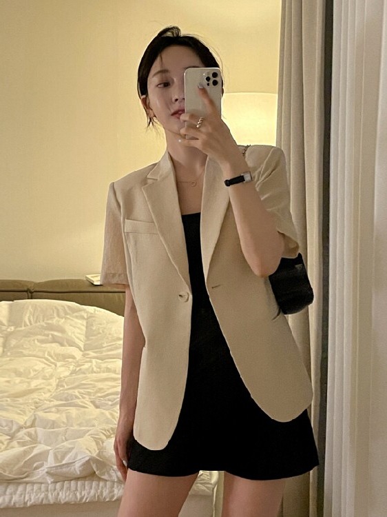 Lifestyle Of Korean - Giacca Corta da Donna Stile Coreano