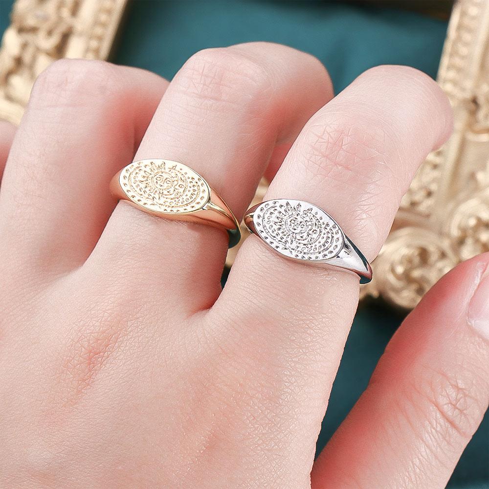 Anello minimalista con motivo  - Korean Women Lifestyle recensione e prezzo